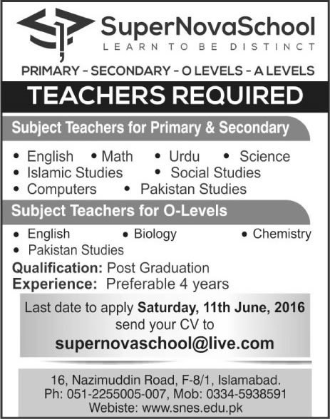 Urdu Teaching Jobs